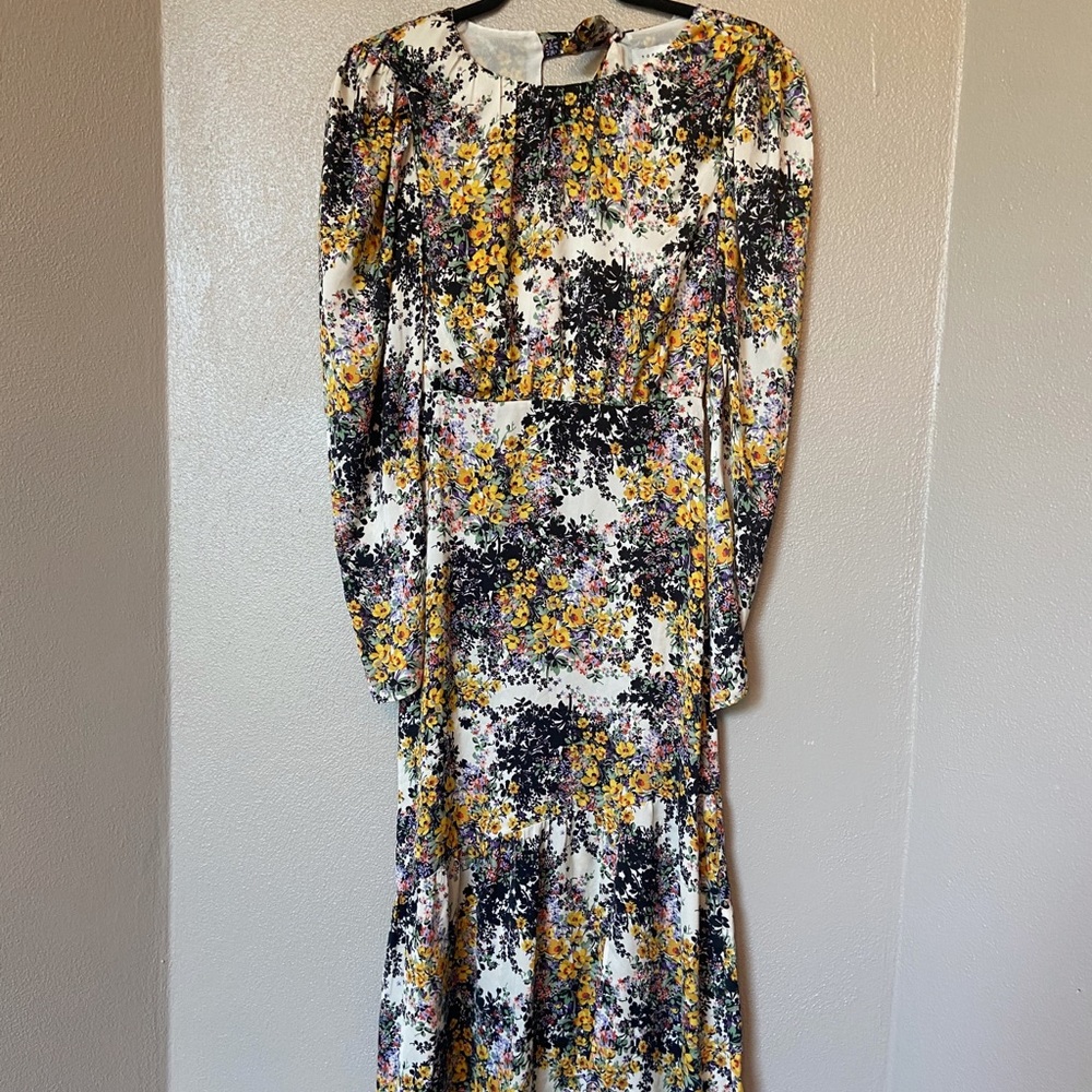 Floral TopShop midi dress